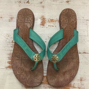 Tory Burch Thora Green Patent Leather